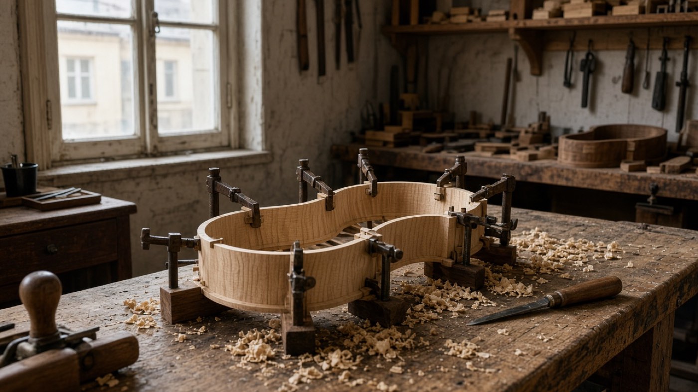 Werkbank mit Zargen in der Form